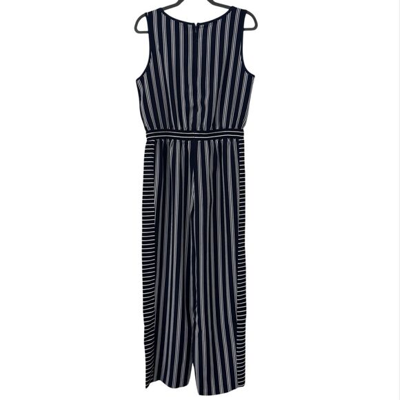 Tommy Hilfiger Sleeveless Striped Jumpsuit Small Nautical‎ Classic Modern Casual - Picture 3 of 7